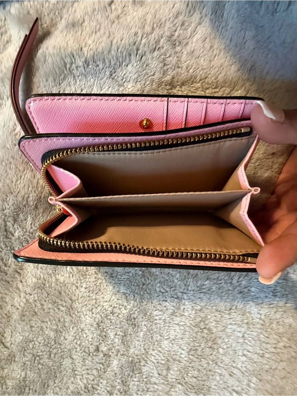 Marc Jacobs black saffiano leather wallet